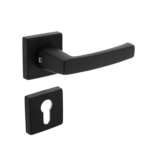 Türdrücker Moora auf Rosette 55x55x10 mm mit PZ-Ro