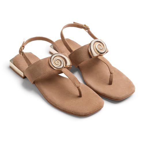 Sandales plates GIOSEPPO Femme Harrington Sangle en T confort