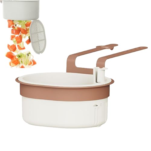 シンク ストレーナー バスケット,シリコン製 折りたたみ可能 フルーツ洗い 排水口ネット - 多目的キッチン生ゴミストレーナー ホテル・アパート・家庭・レストラン向け