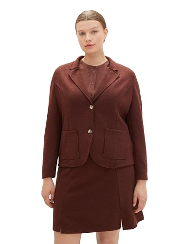 TOM TAILOR Blazer Grande Taille Femme veste chic pour le bureau et les sorties décontractées