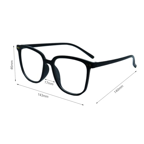 Image of 4pack Blue Light Blocking Glasses,Fashion Glasses for Non Prescription Glasses Clear Lens Eyeglasses (4pack Black+blackclear+clear+gray)