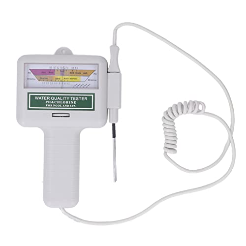 Mtlavishness Probador de Calidad del Agua, medidor de pH Digital, analizador de Monitor, Herramienta de Prueba electrónica portátil con Pantalla Grande para medición precisa de pH
