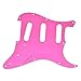 KAISH 11 Hole ST/Strat Style Pickguard SSS Pick Guard for USA/Mexico Stratocaster/Strat Pink 3 Ply