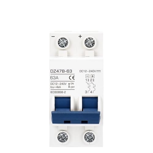 Disjoncteur de batterie CC pour camping-car et kit solaire 16A 12V 24V
