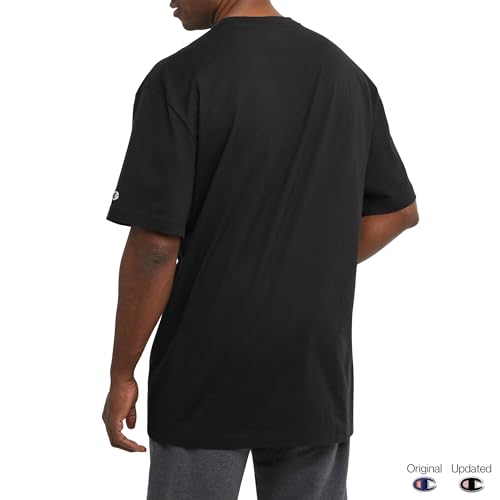 Champion, Cotton Midweight Crewneck Tee, T-Shirt for Men, Script (Reg. Or Big & Tall)2