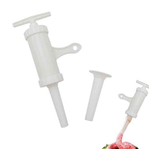 Forlush Macchina per Salsicce, Riempitrice Manuale di Salsicce, con 2 Ugelli Domestici, per la Cucina Domestica, Cucina DIY