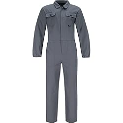 Mono De Trabajo Gris BWOLF ANAX 100% Algodón Mono de Trabajo Hombre Mono Trabajo Hombre Mono Trabajo Mujer con 5 Bolsillos… (Gris, S)