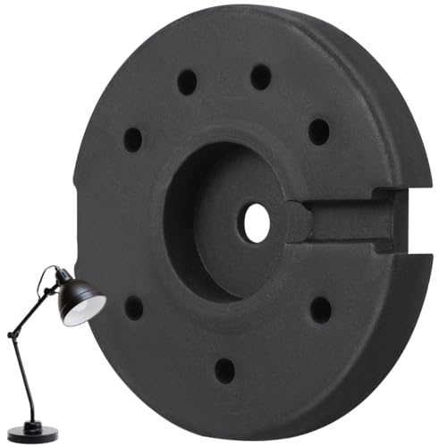 HOLIDYOYO Base Pesada De Hierro Para Lámpara De Pie Y Mesa Contrapeso Estable Para Proyectos De Bricolaje Dimensiones 13.50X13.50X2.00Cm Soporte Seguro Y Decorativo