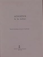 Acoustics for the Architect B000UH186S Book Cover