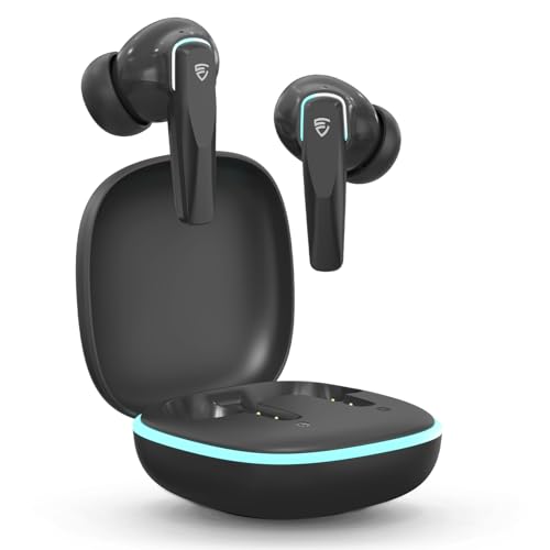 E GATE E33 Gaming Earbuds with 48 Hrs Playtime, Quad Mic ENC,Touch Control, Low Latency, BT v5.3 Bluetooth Ear Buds with Voice Assistant, 10mm Bass Dynamic Driver, Water Resitant Wireless Earphones - Image 2