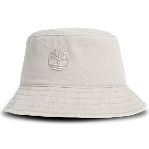 Image of Timberland Mens Bucket Hat, Cotton Twill, Soft Brushed Finish, Packable Sun Hat
