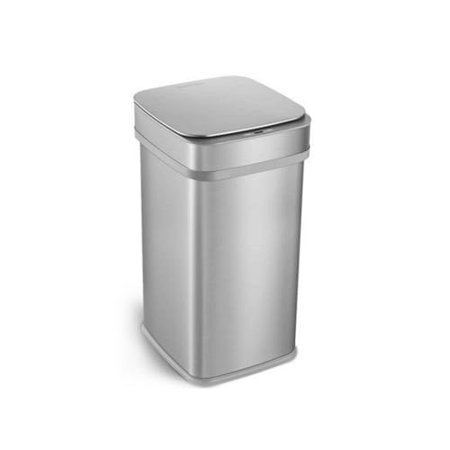 Caneca de basura automática 50L acero inoxidable