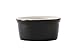 Tuxton B4X-035 Vitrified China Ramekin, 3-1/2 oz, 3-1/4", Black/Eggshell (Pack of 48),