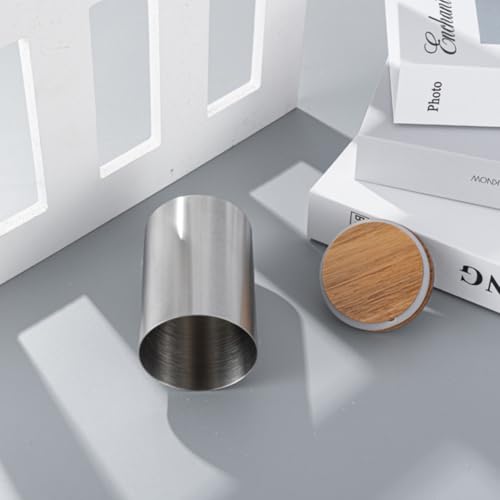 Recipiente hermético de acero inoxidable y madera de alta calidad 8