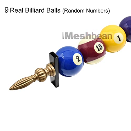 45" Hanging Pool Table Lighting Fixtures Ceiling Lamp Real Billiard Ball Design Pendant Lamp With 3 Metal Mesh Shades For Game Room Beer Party #TOP2