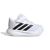 Adidas Sportswear Duramo 2.0 Kids Shoes, White/Core Black/Core Black/Dash Grey, 13 US Little Kid