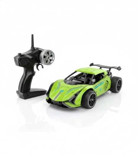 Image of Storm Rapid SRC 1:16 Scale High-Speed RC Racing Car | 2.4GHz Remote Control Drift Car with Rechargeable 3.7V Battery, USB Charging & LED Effects | Fast Sport RC Car Toy for Kids (Multicolor)