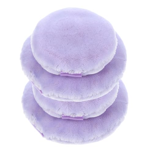BIUDECO 4pcs Makeup Puff for Loose Foundation Applicators for Smooth Application Travel Friendly Design for Quick Makeup Touch Ups