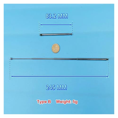 Antenne télescopique 4 sections télécommande diélectrique voiture avion