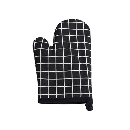 Gant cuisson four micro-ondes coton résistant chaleur cuisine noire