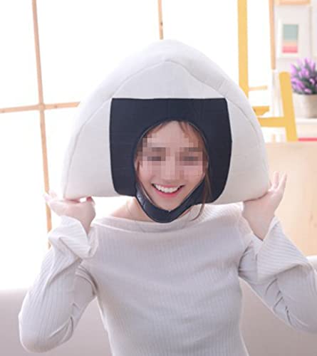 [DOKiDOKi] おにぎり おむすび お米 コスプレ 仮装 帽子 かぶり物 着ぐるみ マスク 写真撮影 おもしろグッズ イベント パーティー グッズ ハロウィン 宴会 忘年会 歓迎会 可愛い 萌え 変身 被り物