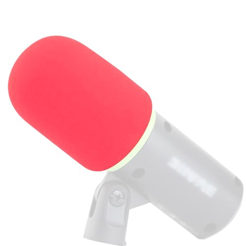 LEFXMOPHY MV6 Windscreen, for Shure MV6 Gaming Microphone AMV6WS Replacement Pop Filter Protector, Red Foam Cover