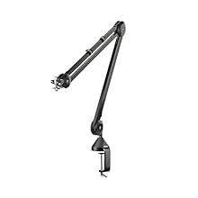 A professional studio boom arm that allows easy and precise placement of any microphone when podcasting, streaming or recording Durable design and noise-free operation is suitable for home, office and studio use. Innovative parallelogram operation an...