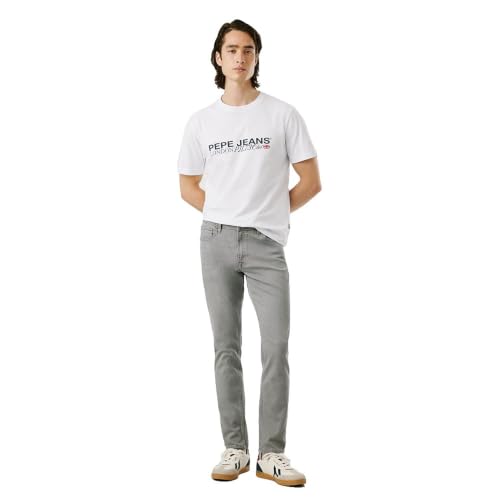 Pepe Jeans Herren Tapered Jeans Stanley Jeans, Grau (Grey), 40W / 34L, Grau, 40 W/34 L – Ansicht 7