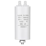 CABLEPELADO Condensador de arranque para motor eléctrico | Condensador Permanente | monofásico | 4 terminales | Apto para bombas, compresores, lavadoras, maquinas de aire | 450 VAC | 8.0 uF