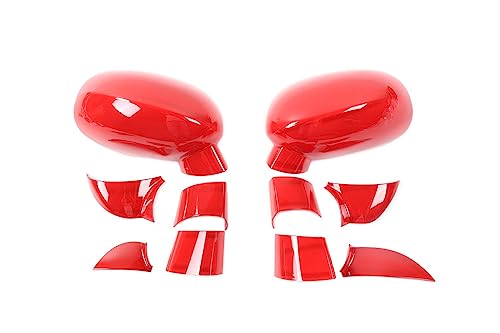Couvre miroir Challenger 2009-2022 coque rétroviseur rouge ABS