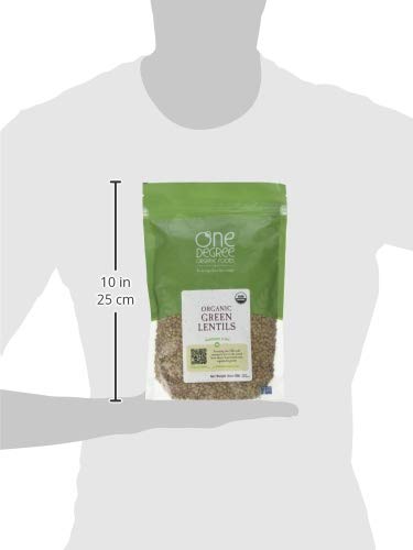 One Degree Organic Foods Organic Green Lentils, 16 Ounce