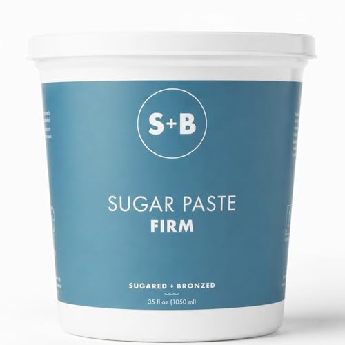 SUGARED + BRONZED Sugar Paste, Firm Consistency, Sugar Wax for Body Hair Removal on Thick or Coarse Hair, Natural Sugar Waxing Paste, Suitable for All Skin Types, Vegan, Cruelty Free, 35 Fl Oz