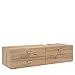 Produktbild trendteam smart living - Geo - Kommode - Eiche - Waschbeckenunterschrank mit 2 Schubladen und 1 Klappe - (BxHxT) 140 x 50 x 53 cm - chromfarbene Metallgriffe