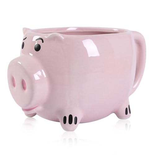 HERCHR Tasse à Café Cochon, Tasse Drôle nouveauté Tasse, Tasses à Café Animal,3DTea Mug Tasses à Thé à Eau Large Bouche Cochon Mignon Tassess à Eau...