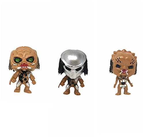 Alien Vs Predator Action Figure Set And Cake Topper - 6 Pcs Alien Versus Predator Cartoon Toys Set Comes With Keychain - Predator Figures, Alien Figures #TOP1