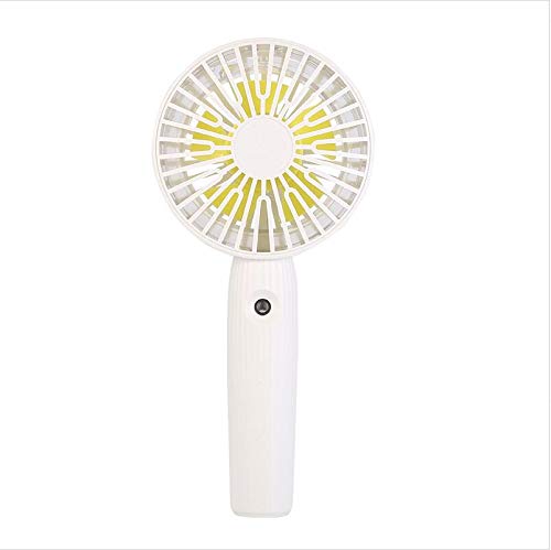 USB Desk Fan Handheld USB Spray Refrigeration Small Fan Portable Rechargeable Mute Office Desktop Student for Home Office Travel Indoor Outdoor