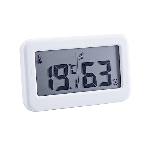 Cabilock 1pc Digital Temperature Gauge Clock Hygrometer Slim Electronic Humidity for Home Bedroom and Office Displaying Temperature and Humidity Simultaneously