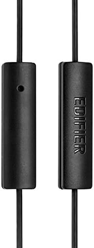 Edifier P180 Headphones with Mic and Inline Control - Stereo Earbud Earphone Earpod Headphone with Microphone and Remote for iPhone Samsung HTC Nokia - Black