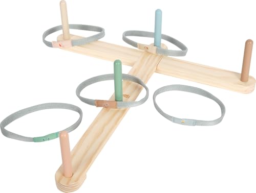 small foot Ring Toss Game 'Garden Buddies', wood, cute animal motifs, 5 targets & rings, for ages 3+ years, 12647 - Image 3