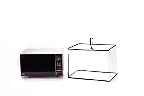 QEES WBLZ02 Cubierta para horno de microondas, resistente, cubierta para horno tostador, cubierta para tostadora impermeable transparente, protector a prueba de polvo