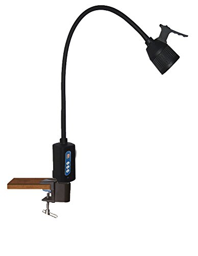 Table Clamp Examination Light KS-Q3D Black with 360 Degree Free Position Metal Arm with Light Touch Brightness Control for Hospital/Clinic