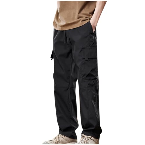Bidobibo Cargo Pants for Men Baggy Relaxed High Stretch Multi-Pocket Durable Cargo Pants Elastic Waist Tactical Pants 2024