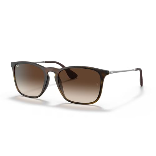 Ray-Ban - Lunette de soleil Chris RB4187 Wayfarer - Femme, Brown (Braun)