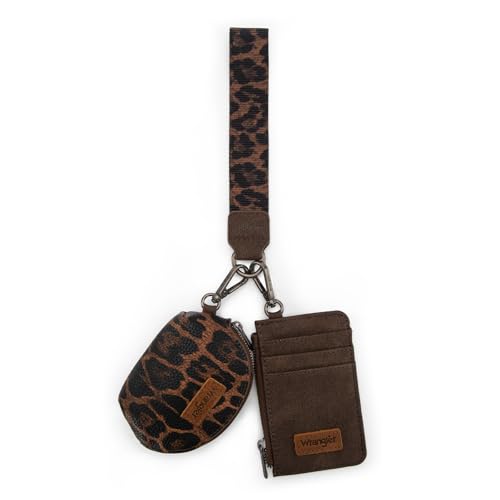 Image of Wrangler Keychain Wristlet Wallets for Women Western Dual Pouch Wristlet Credit Card Holder Wallet