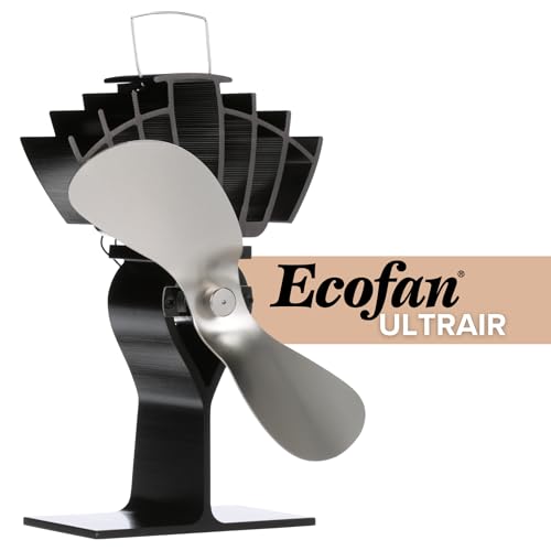 Ecofan UltrAir Wärmebetriebener Ofenventilator – Kraftvolles Klassik-Design – Stark 125 CFM – Hohe Leistung – Ideal für Holzöfen – Effizienten Luftzirkulation & Brennstoffeinsparung