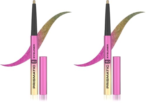 Image of Glam21 Prismatic 5D Eyeliner| Waterproof|Smudge proof|Long lasting eyeliner with easy application|Creamy Formula|Multichrome Effect Bold Color Payoff | 01-Mirage (Pack of 2)