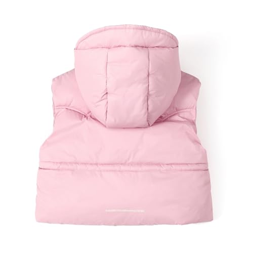 Toddler Vest Boys Girls Fleece Vest Puffy Toddler Boy Sleeveless Jacket Coat with Removable Hood4