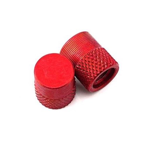 Ventileinsatzkappen Motorrad-Rad-Reifen-Ventilkappe Für Yamaha MT07 MT-07 MT09 Tracer FZ07 FZ09(Rosso)