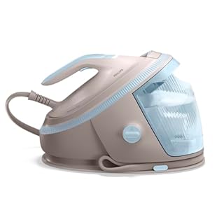 Philips Centrale Vapeur PerfectCare Série 7000 - Puissance 3120W, Effet pressing 600g, Pression 8.5 bars, Technologie OptimalTEMP, Eco, semelle SteamGlide Elite, Réservoir de 1.5L, Beige (PSG7200/60)