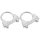 Garneck 2 Stück U förmige Wasserrohrschellen 45mm aus Langlebigem Material Universelle Wasserrohrhalter für Geflügelzucht und Landwirtschaft Einfache Montage Wiederverwendbar